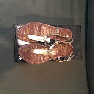 Sam Edelman gold sandals